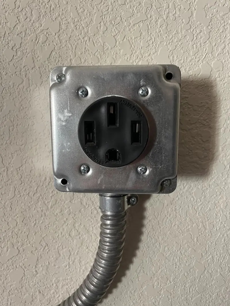 NEMA 14-50 outlet installed for Electrical Panel Upgrade in High Ridge